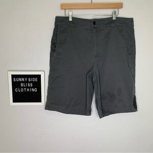 Metal Mulisha Gray Y2K Loose Fit Cargo Shorts M/L Skater Streetwear Patch